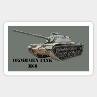 105mm Gun Tank M60 Sticker